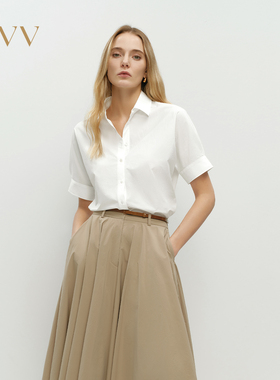 【SOLOTEX系列】OVV2025春夏新款女装户外穿搭落肩短袖休闲衬衫