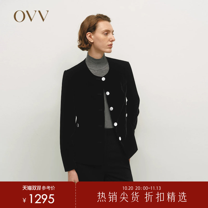 【极夜丝绒】OVV秋冬热卖女装日本进口面料经典夹克外套