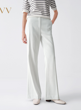 OVV2026春夏新款女装日本进口面料三醋酸混纺微喇西裤