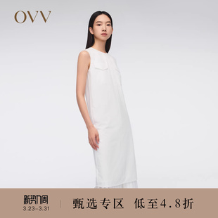 户外穿搭无袖 女装 OVV春夏热卖 圆领直筒连衣裙 SOLOTEX微风系列