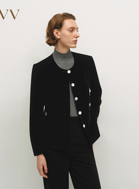 【极夜丝绒】OVV秋冬热卖女装日本进口面料经典夹克外套