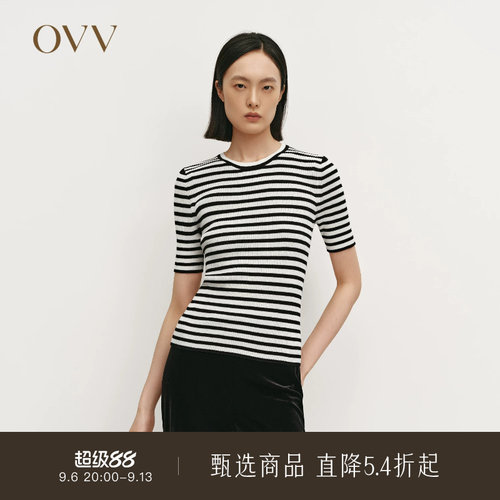 清爽条纹 经典基础 丝棉混纺