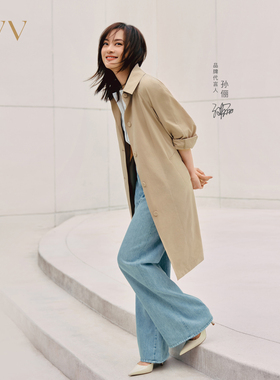 【SOLOTEX系列】OVV2025春夏新款女装户外穿搭经典翻领单排扣风衣