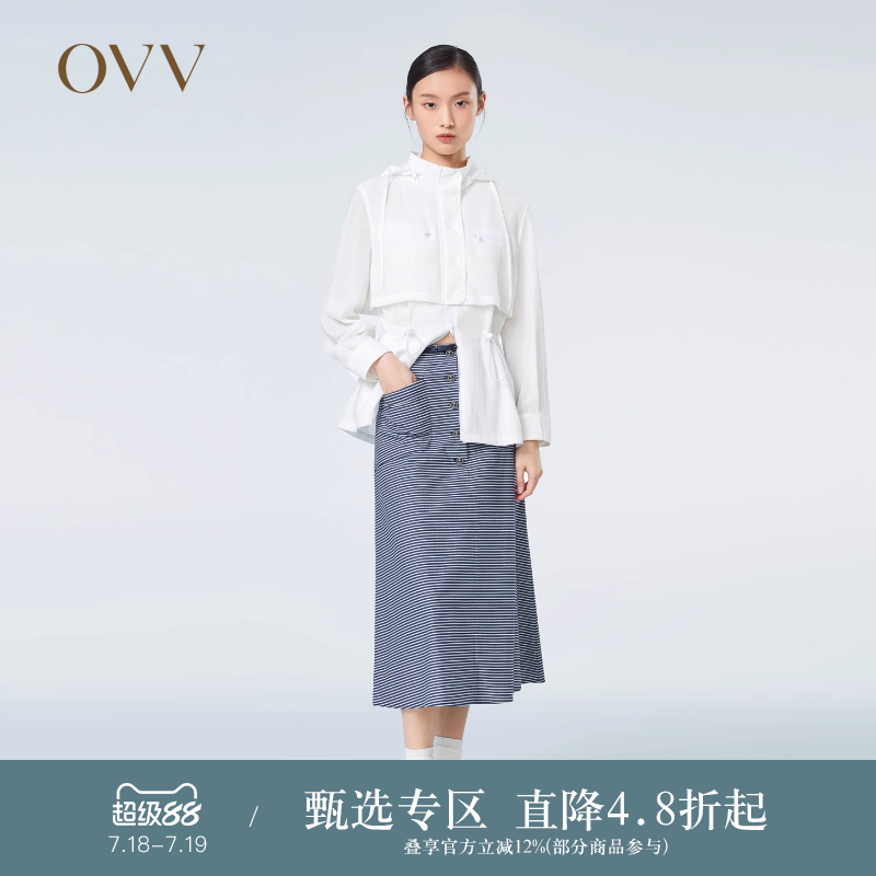 三醋酸短款风衣OVV时尚连帽