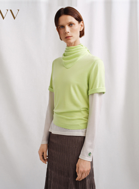 【可机洗黄金羊毛】OVV秋冬新款女装精致刺绣圆领针织衫
