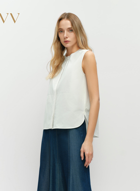 【SOLOTEX系列】OVV2025春夏新款女装户外穿搭简约无袖衬衫上衣