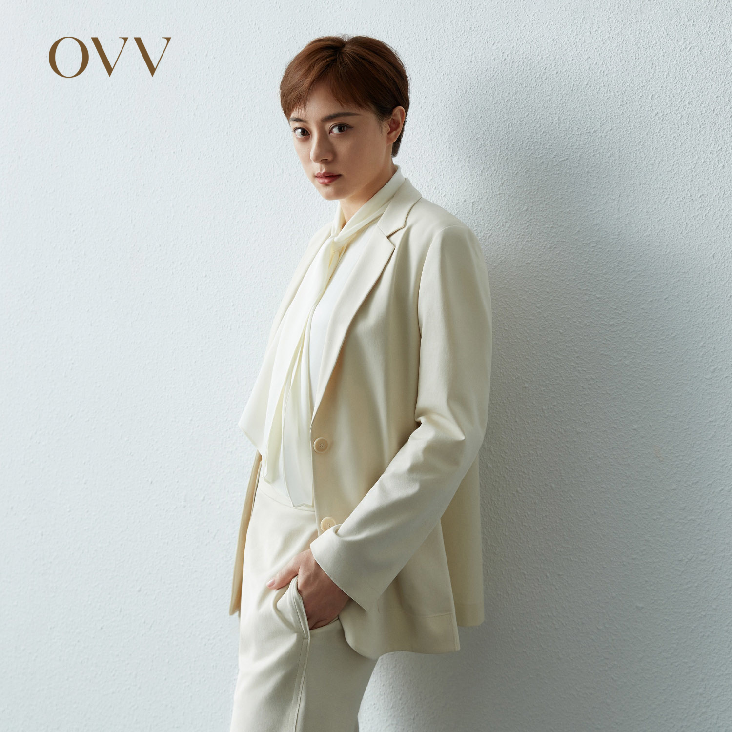 孙俪同款西服OVV修身外套