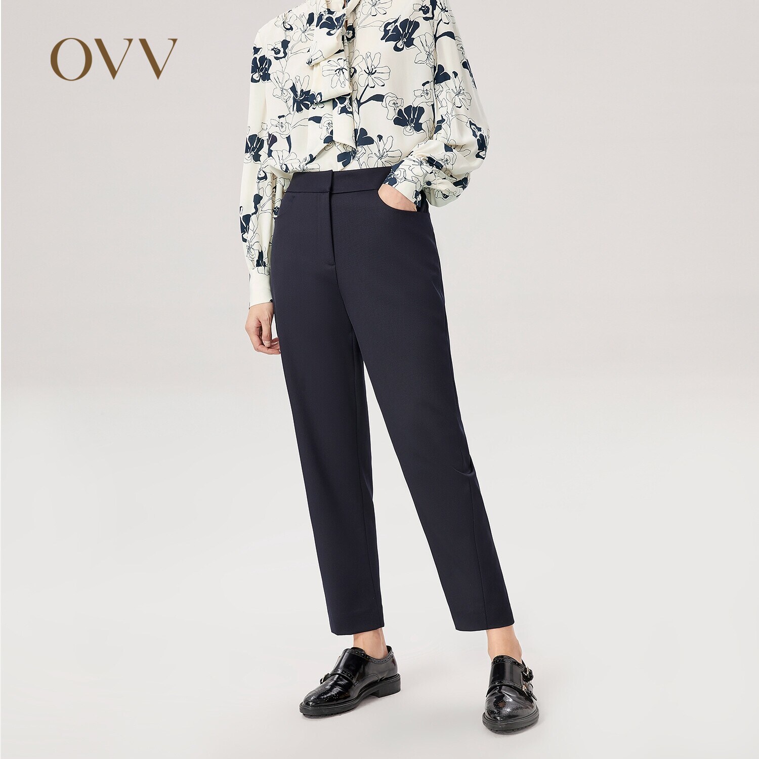 OVV秋冬新款羊毛混纺舒适挺括休闲通勤长裤GKCAJ31116A高性价比高么？