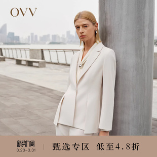 平驳领修身 女装 OVV秋冬热卖 西服外套 日本进口三醋酸