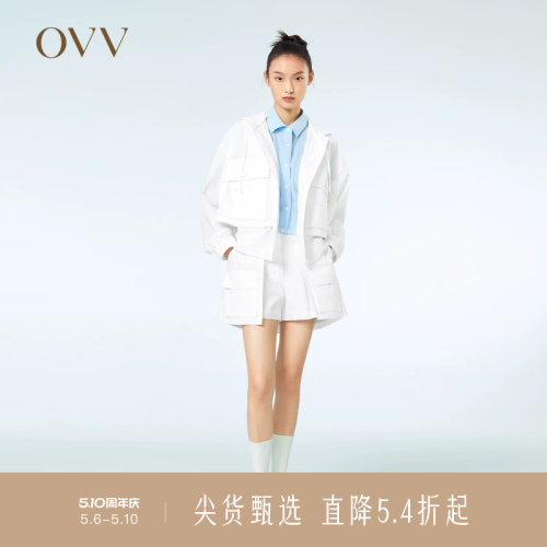 周雨彤夹克OVV可拆卸连帽