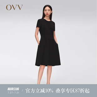 圆领经典 OVV春夏热卖 女装 连衣裙 短袖 四季 通勤