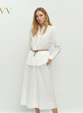 【SOLOTEX系列】OVV2025春夏新款女装户外穿搭V领长袖休闲衬衫