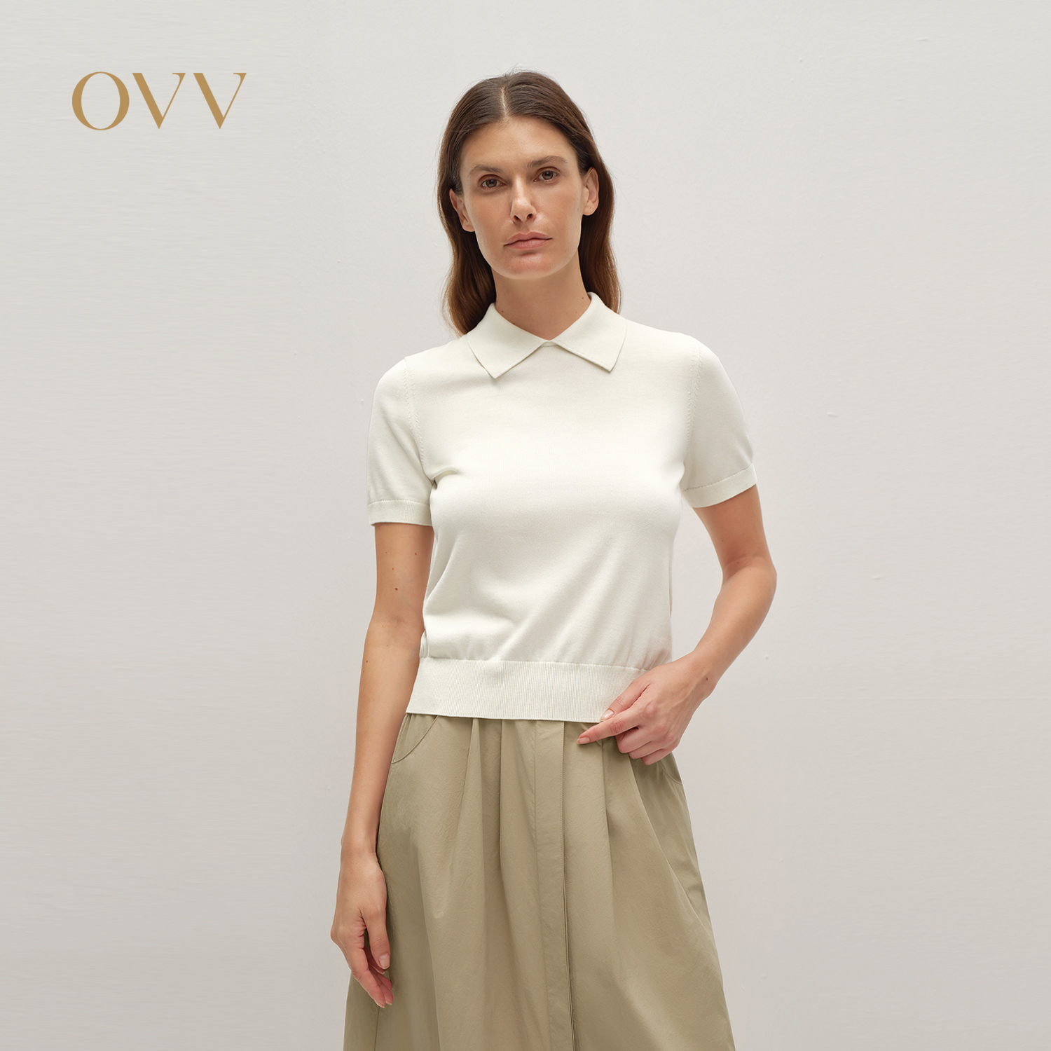 舒适亲肤 翻领设计 休闲通勤