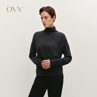 可机洗长袖 女装 OVV秋冬热卖 高领针织衫 黄金羊毛