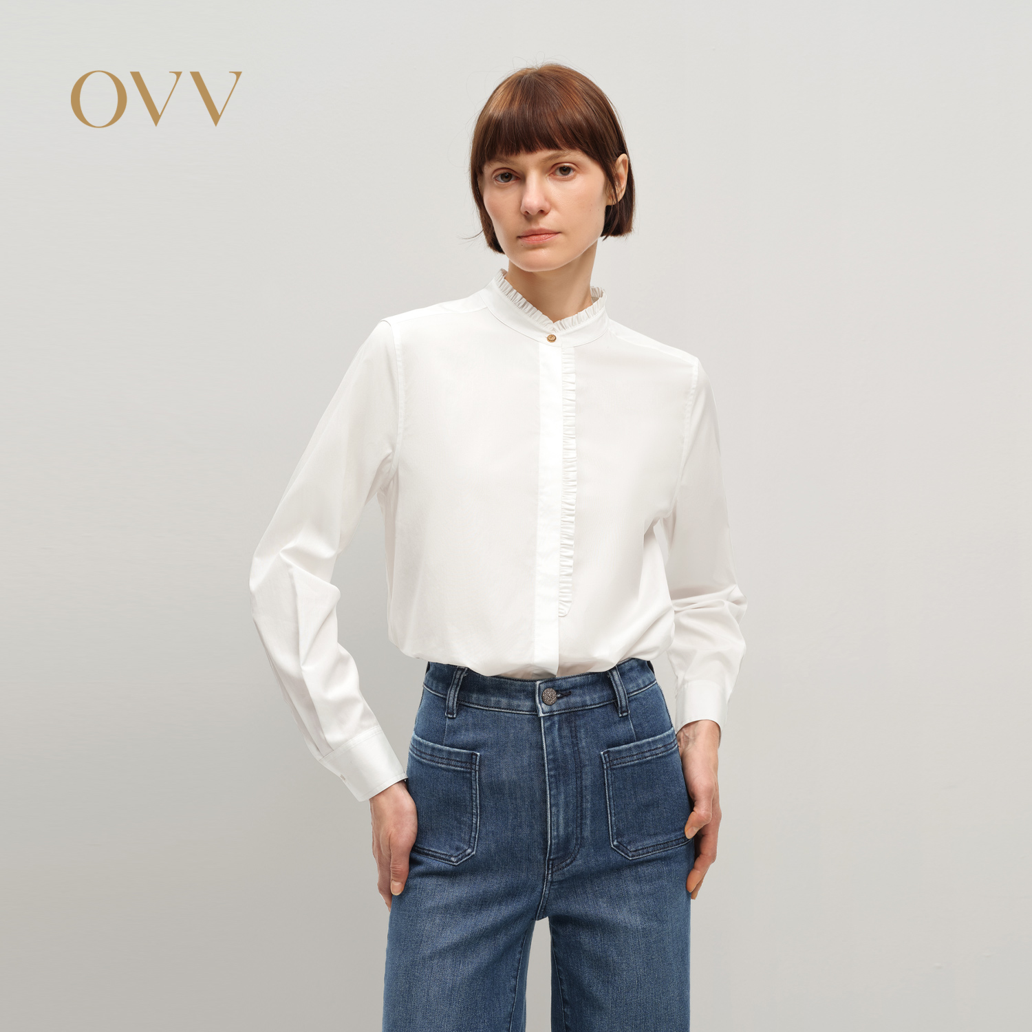 木耳边装饰 休闲精致 匹马棉面料