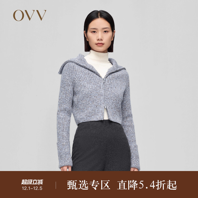 翻领设计 蓬松轻盈 花纱设计