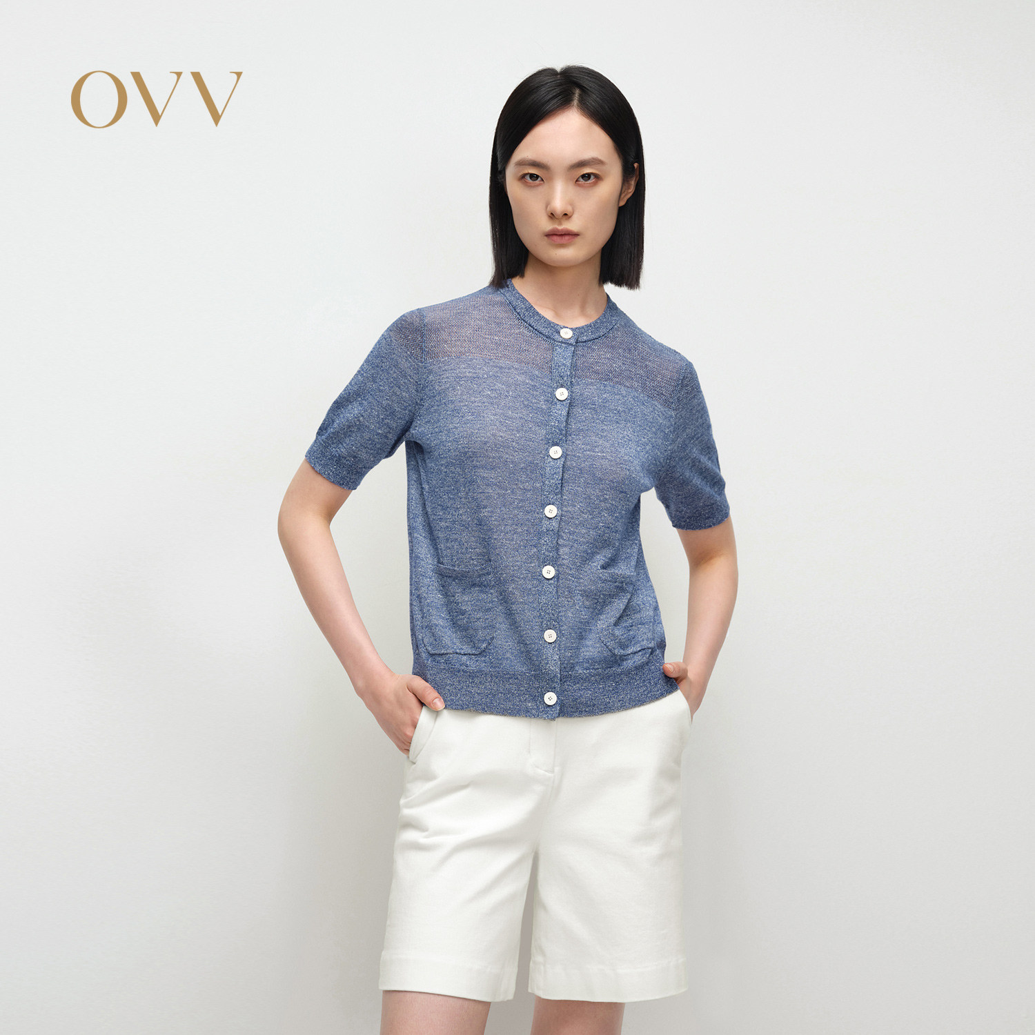 两色可选 亚麻混纺 自然清新