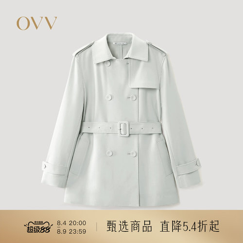 复合工艺 精致翻领 双排扣设计