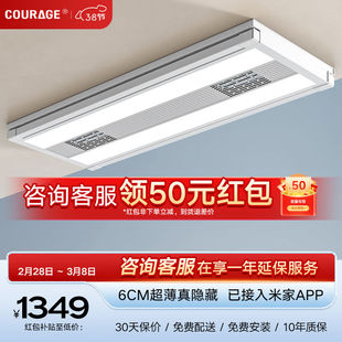 卡瑞琪（COURAGE）电动晾衣架隐形薄阳台晒衣架双杆隐藏式升降智