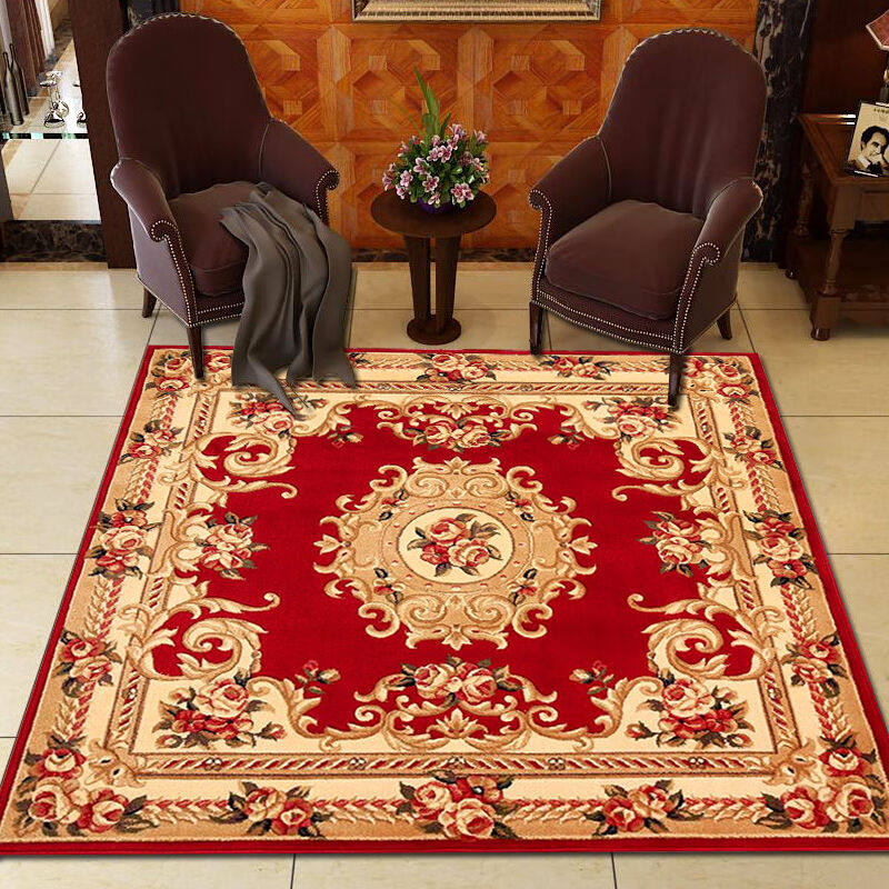 万腾正方形地毯客厅茶几毯欧式门厅玄关进门口大地毯卧室书房方形