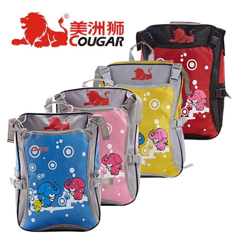 美洲狮单肩背包挎包户外背包速滑鞋竞速鞋轮滑鞋旱冰鞋配套使用儿