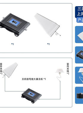 手机信号放大增强器山区牧区家用移动电信联通4G5G三网合一【对数