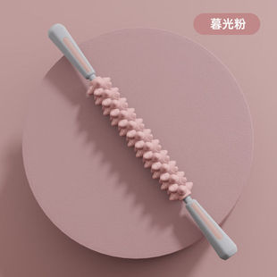 按摩瑜伽柱瑜伽棒腿部按摩滚轮狼牙棒瘦小腿肌肉放松筋膜拉伸女暮