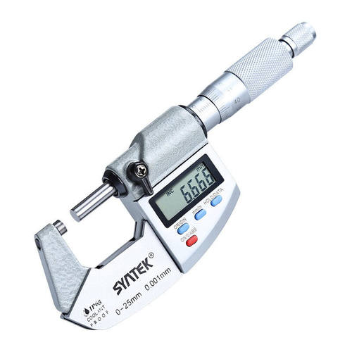 SYNTEK外径数显千分尺千分卡尺电子分厘卡0-25高精度测厚规螺旋测