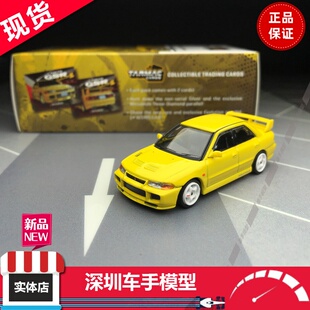 现货TW1:64 合金车模三菱EVO III3代Lancer GSR黄色 限量收藏摆件