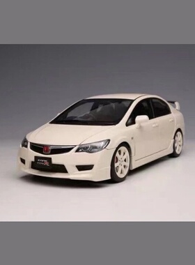 现货 MH 1:18 本田思域TypeR(FD2)白 2007 带发动机 合金全开车模