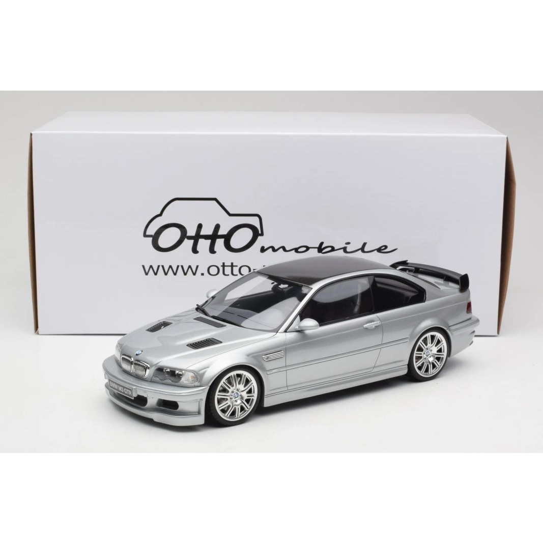 现货 OTTO OT1128 1:18 宝马 M3 E46 GTR 街车版 金属银 树脂车模