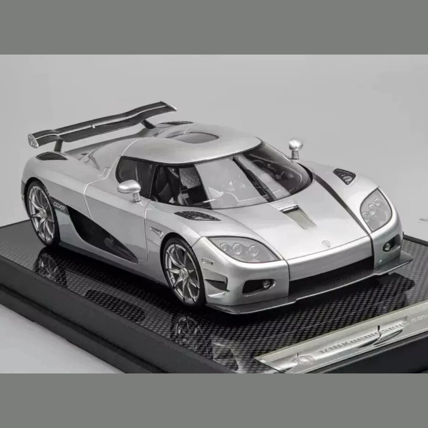 现货 VMB 1:18 柯尼塞格 Koenigsegg CCXR Trevita 银色 树脂车模