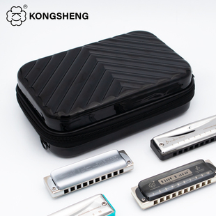 孔声布鲁斯口琴包通用12支装口琴收纳包10孔蓝调户外便携式口琴包