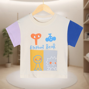 【MINI马】萌动物恐龙印花T恤F100-58322032