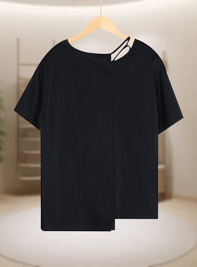 【BJH】不对称设计感时尚百搭宽松纯色女士休闲外套BJ2003