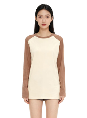 DMA系列-圆领时尚拼色长袖T恤DMA963