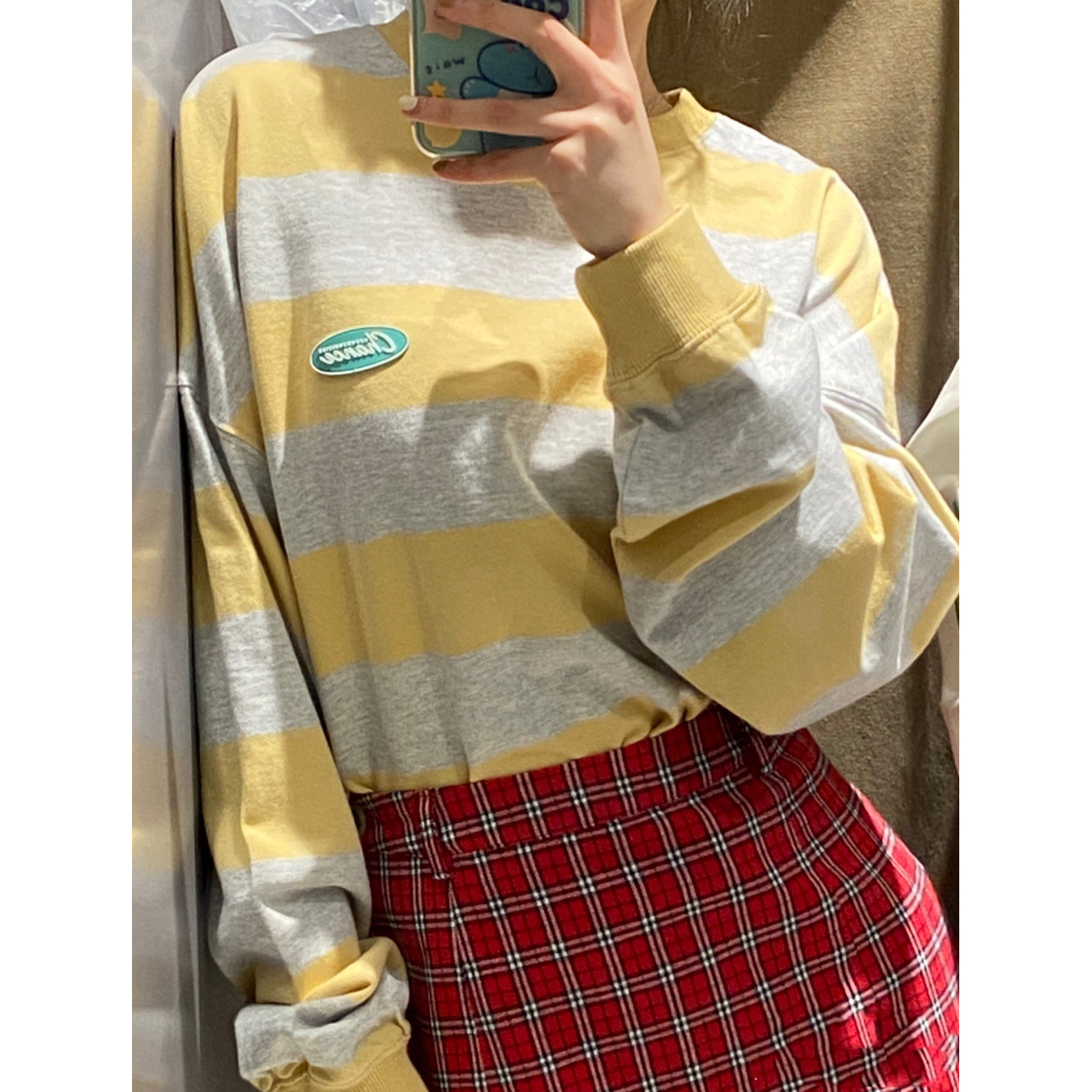 【SP】女士套头卫衣条纹休闲时尚宽松简约舒适百搭SA93