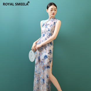 皇家西米拉古典舞蹈服新中式旗袍女表演出服练功服中国舞飘逸弹力