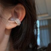 精致超闪微镶锆石耳骨夹无耳洞女小众设计感高级耳夹耳饰 楼哈哈