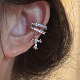 小众轻奢高级高十字架锆石耳夹无耳洞爆闪耳骨夹2025新款 楼哈哈