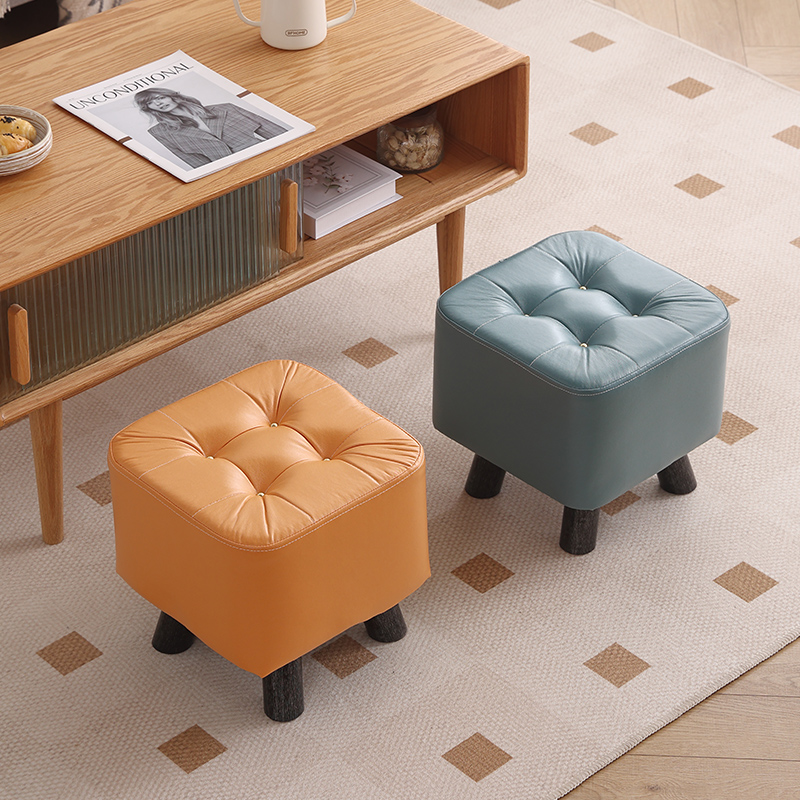 小凳子家用板凳现代简约客厅茶几凳换鞋凳门口沙发凳脚踏矮凳坐墩