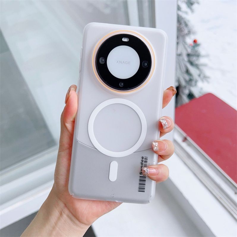 华为mate70pro柔纱磨砂磁吸手机壳mate60简约时尚超薄保护套P70