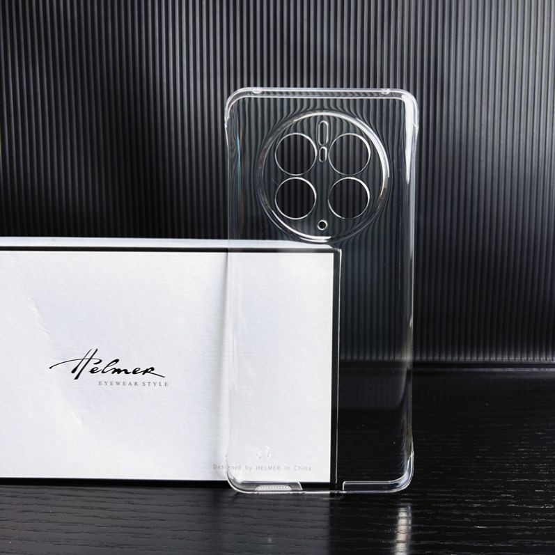 适用华为MATE50手机壳透明MATE305G素皮版 Mate 40无边框壳喷油超