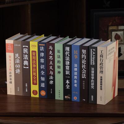 法系假书仿真书装饰书本摆件律师事务所图书馆办公室摆设道具模型