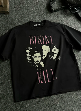 人像乐队T恤泵气乐队印花索罗娜冰感T恤索短宽男短袖