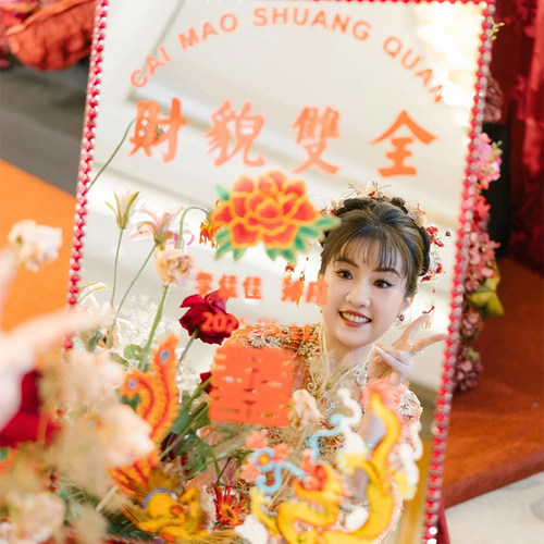 财貌双全港风复古文字贴纸