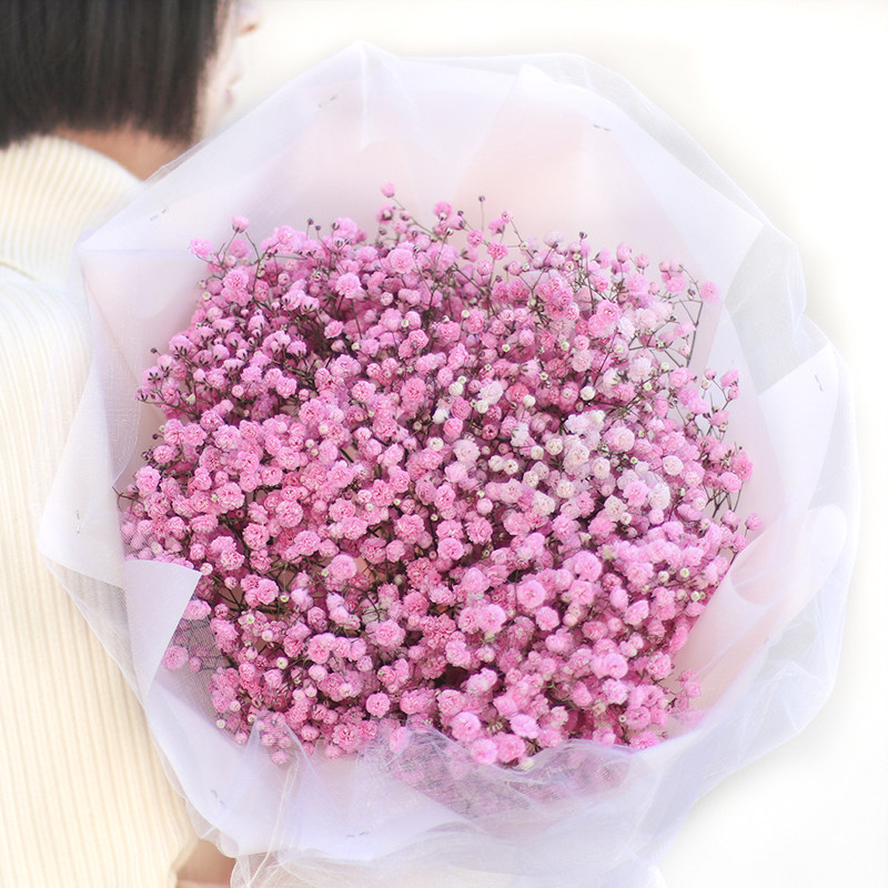 满天星干花花束母亲节成品包装好送女友情人节闺蜜妈妈生日小礼物