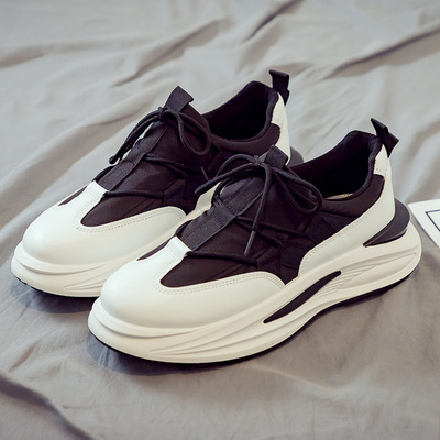 网红爆款男鞋夏季透气厚底防滑老爹鞋男生高级感运动百搭休闲潮鞋