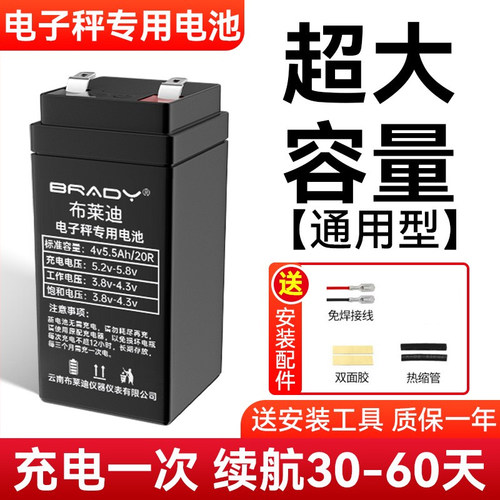 4v4ah电子秤蓄电池6V通用充电器