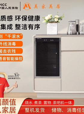 高档实木茶吧机家用客厅轻奢高端动饮水智能一体柜消毒全自